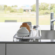 Slim Over-the-Sink Dish Drying Rack - Steel