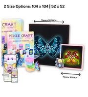 PixieCraft Smart Pegboard for 2.6mm Fuse Beads, Eye-Friendly LED Pixel Art Board with Bluetooth, Compatible with PixieCraft Design App, Photo-to-Pattern, 2mm Stable Pins, Matte Finish