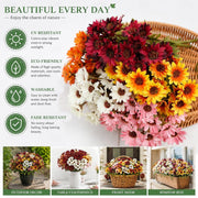 🔥 50% OFF Today Only 🔥 - Artificial Outdoor Mums Flowers - UV resistant. Waterproof. Windproof🌼