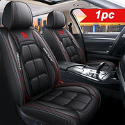 PU leather car seat covers, front set, universal fit for sedans, SUVs, and trucks