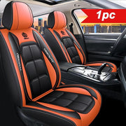 PU leather car seat covers, front set, universal fit for sedans, SUVs, and trucks