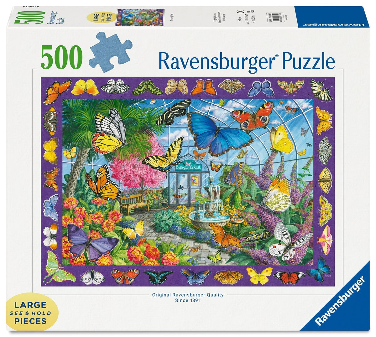 Ravensburger The Butterfly Place 500 Pc Large Format Puzzle