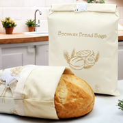 Premium 100% Cotton-Beeswax Bread Bags by Lorine™