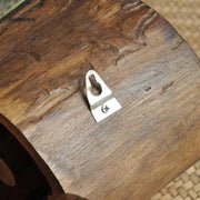 Solid Wood Bathroom Tissue Holder Desktop Wall-Mounted Paper Towel Box