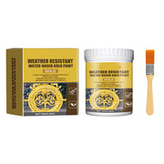 🥳2026 HOT SALE🥳💞50K+ SOLD!🏠✨ 50% OFF! Weather Resistant Gold Paint – Water‑based. brilliant shine. Safe for metal. wood & stone. Lasts rain or shine! 🖌️💛