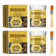 🥳2026 HOT SALE🥳💞50K+ SOLD!🏠✨ 50% OFF! Weather Resistant Gold Paint – Water‑based. brilliant shine. Safe for metal. wood & stone. Lasts rain or shine! 🖌️💛