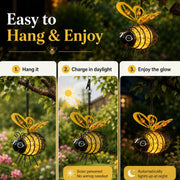 🌙🍃  LIMITED-TIME 50% OFF! Hanging Solar Bee Light – Warm Amber Glow, Flicker-Free, Perfect for Garden Parties, Camping, or Kids’ Rooms – Spread Joy Day and Night 🌞🌜