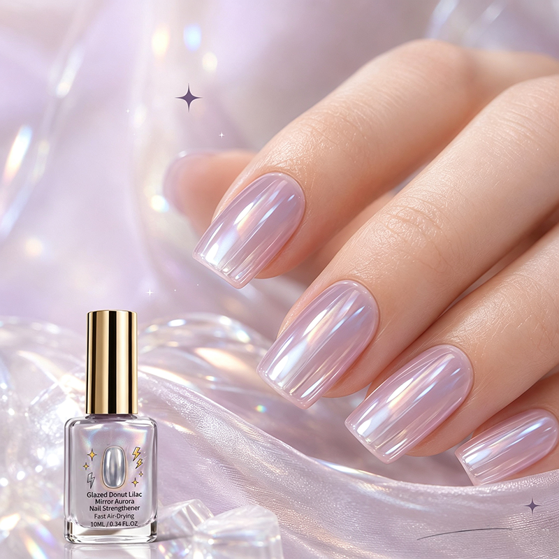 ⏳Time-Limited Special⏰Lilac Glossy Mirror Nail Strengthener