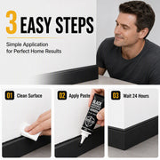 🥳2026 HOT SALE🥳💞50K+ SOLD! 🔧🖤 50% OFF! Black Household Crack Filler Paste – High‑density polymer formula fills gaps & cracks seamlessly. Precision tip applicator for mess‑free repair – restores walls & baseboards to perfection! 🏠✨