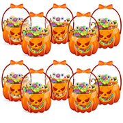 Halloween Transparent Pumpkin Favor Bags（10 tablets per package）
