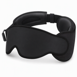 Integrated Memory Foam Travel Pillow and 3D Blackout Sleep Eye Mask Set for Travel Neck Support