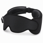 Integrated Memory Foam Travel Pillow and 3D Blackout Sleep Eye Mask Set for Travel Neck Support