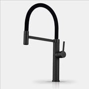 Spring Pull-Down Kitchen Faucet Brass Hot Cold Mixer Rubber Tube Tap