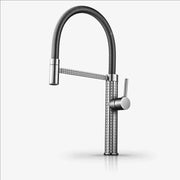 Spring Pull-Down Kitchen Faucet Brass Hot Cold Mixer Rubber Tube Tap