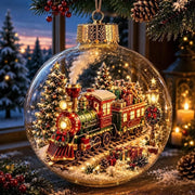 Lighted Christmas Diorama Globe Ornament