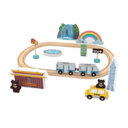 Wooden City & Vehicles Play Set