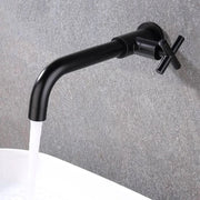 Wall-Mounted Brass Basin Faucet Single Cold Water Washbasin Utility Tap