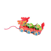 Dragon Boat Book Bundle with Wooden Dragon Boat Pull Along Toy
